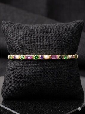 Kendra Scott Madelyn Gold Bangle Bracelet in Multi Mix 1921